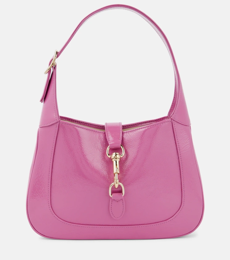 Sac Gucci Jackie Small en cuir verni en rose – Gucci | Mytheresa