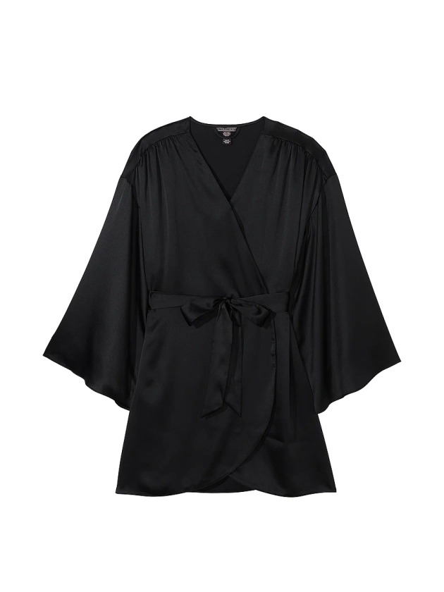 Buy Satin Short Robe - Order Robes online 5000010191 - Victoria's Secret US