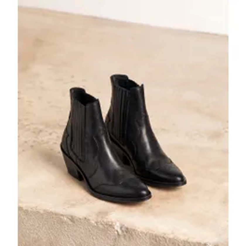 Boots western noires Carrie