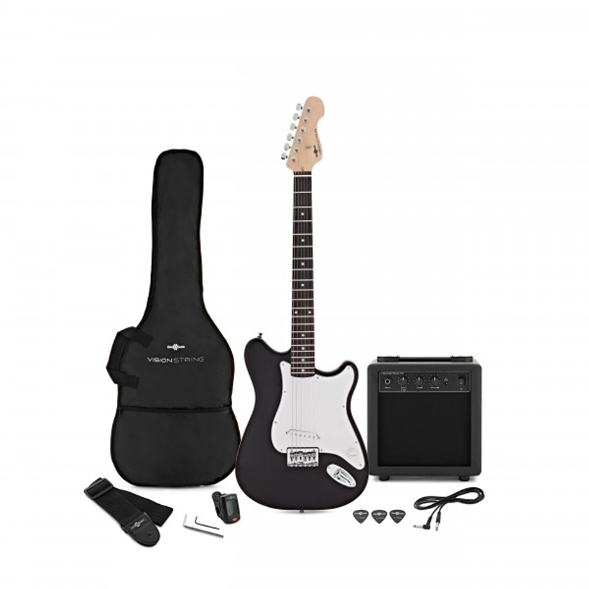 VISIONSTRING Electric Guitar Pack, Black at Gear4music