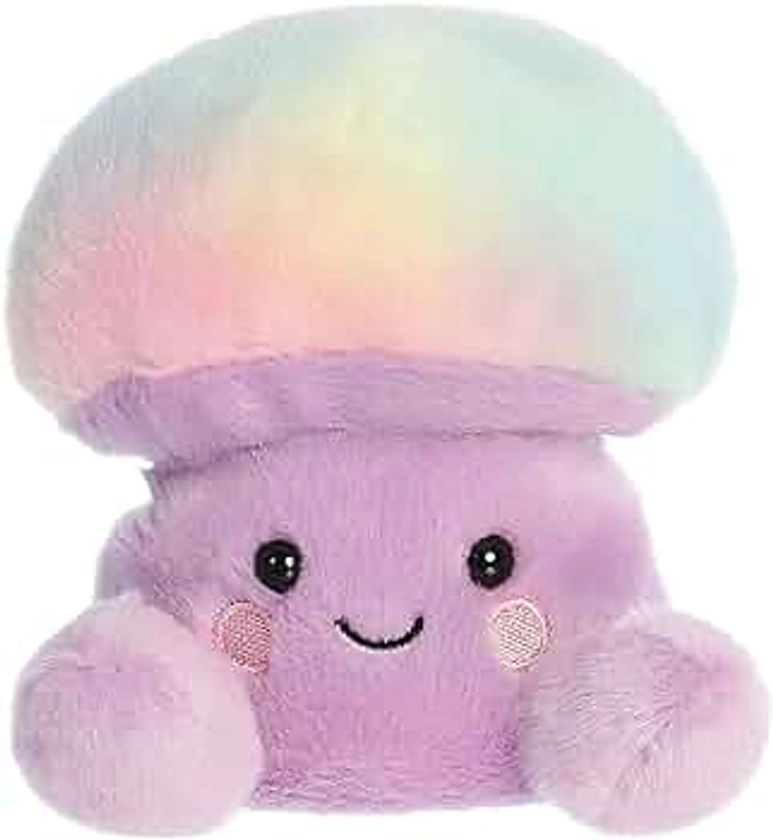 Aurora® Adorable Palm Pals™ Lunette Mushroom™ Stuffed Animal - Pocket-Sized Play - Collectable Fun - Purple 5 Inches