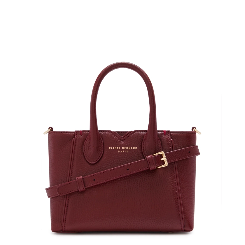Isabel Bernard - bordeaux red calfskin leather handbag IB21124-052