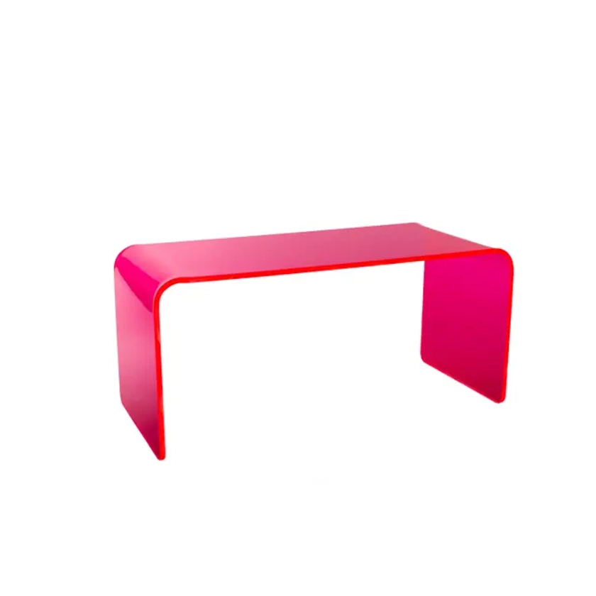 “The Long Game” Coffee Table in Neon Pink