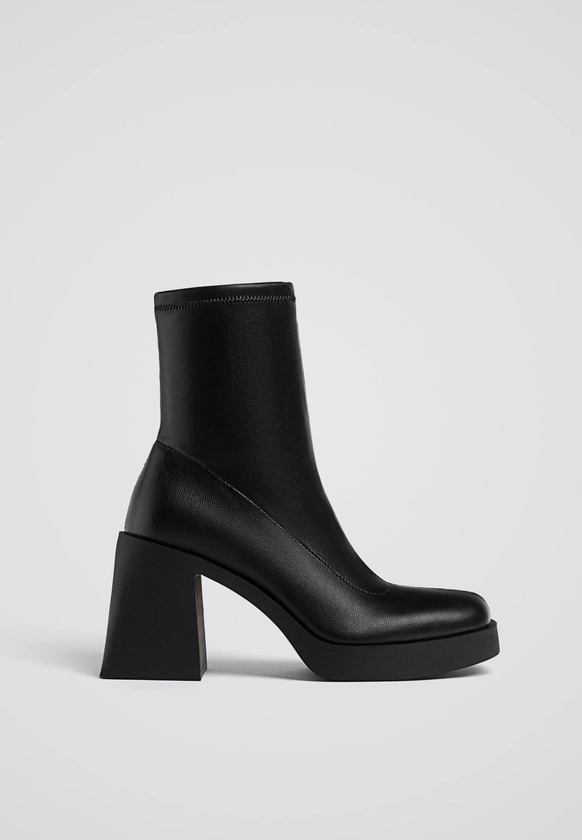 Bottines à talon plateforme - Mode femme | Stradivarius France