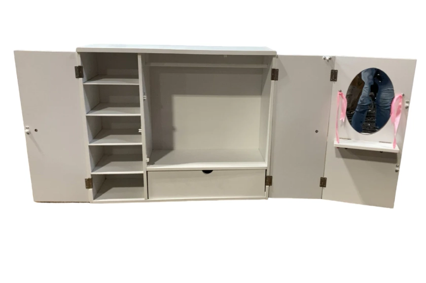 Our Generation Wooden Wardrobe Closet For 18” Dolls