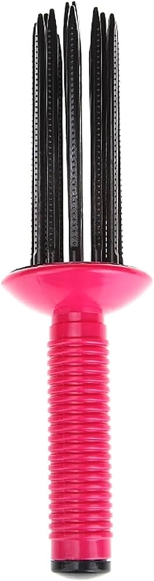 Tainrunse Curling Roll Comb Heatless Curling Make Up Brush Roller Stylish (Rose Red)