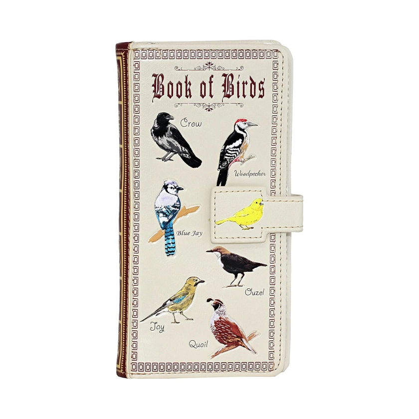 Shagwear Book Of Birds Large Zipper Wallet