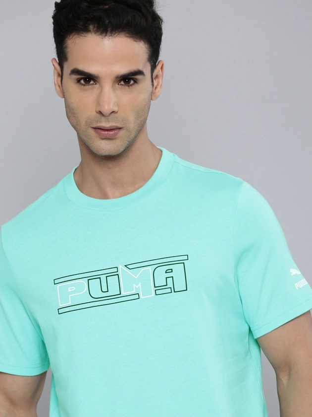 Puma Unisex Brand Logo Printed SWxP Regular Fit Pure Cotton T-shirt