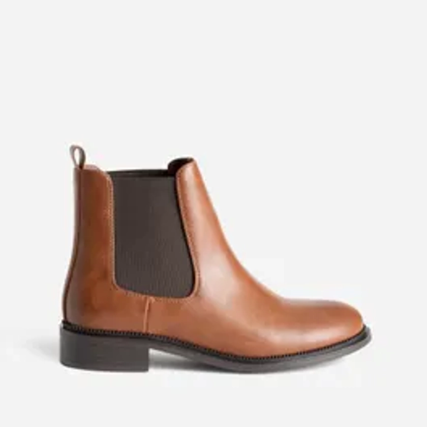 Chelsea boots marron clair