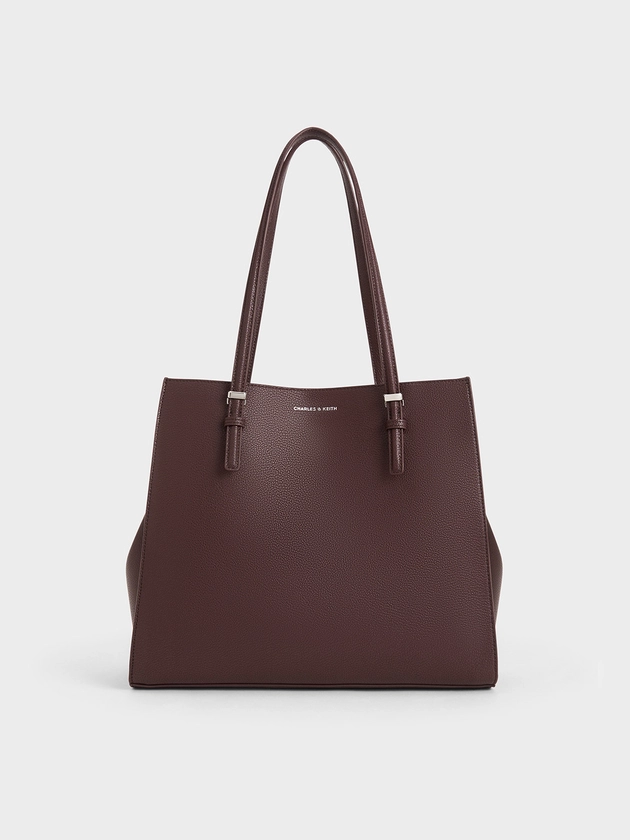 Plum Sansa Tote Bag | CHARLES & KEITH