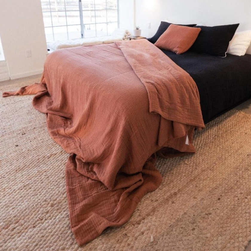 The 365 Blanket™ | Muslin Blanket - Try Our Breathable Oversized King Comforter