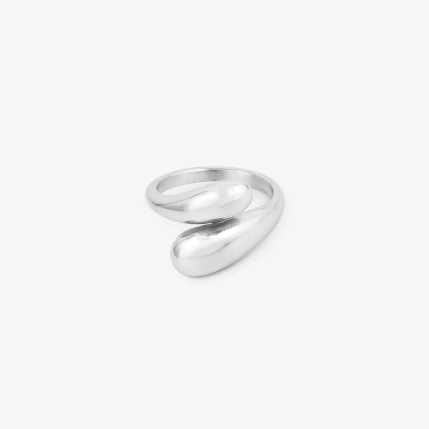 Bague Goutte d'eau Ouvert