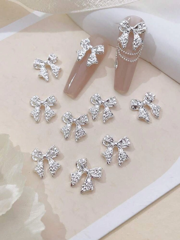 10pcs/Pack Nail Art Decorative Stickers DIY Nail Charms Nail Gems Nail Supplies