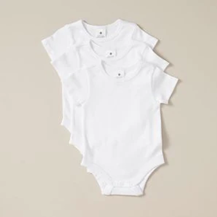 3 Pack Baby Organic Cotton Short Sleeve Bodysuits – Target Australia