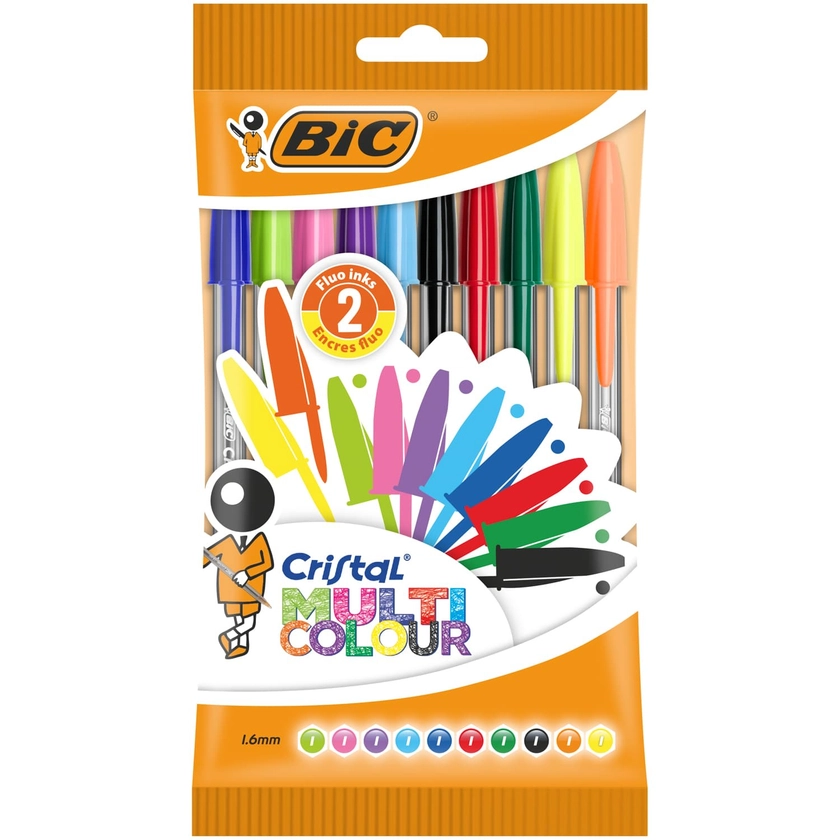 Bic Coloured Pens 10pk - Multicoloured