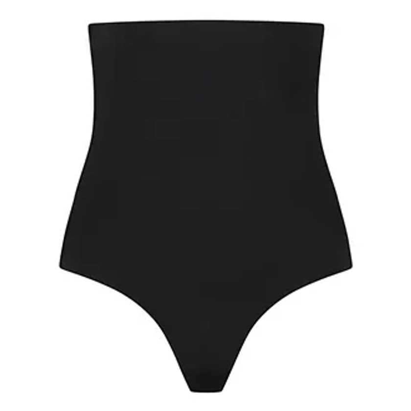 BYE BRA Invisible High Waisted Thong - Black