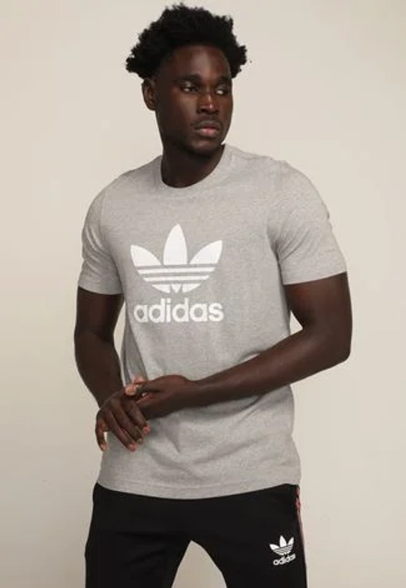 Camiseta adidas Originals Trefoil Cinza