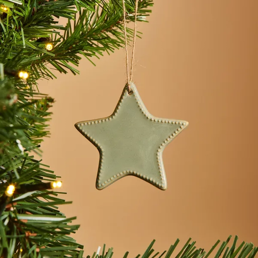 Ceramic Star Hanging Decoration