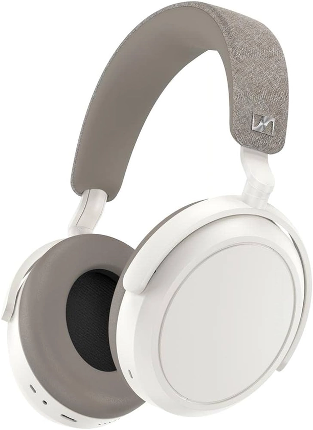 Sennheiser consumer audio MOMENTUM 4 Wireless Headphones, Bluetooth for Crystal-Clear Calls w/ Adaptive Noise Cancellation, 60h Battery Life, Customizable Sound& Lightweight Folding Design, White