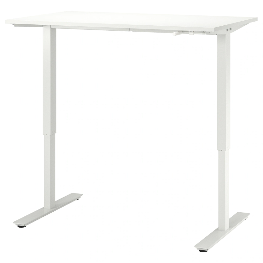 TROTTEN Desk sit/stand - white 120x70 cm