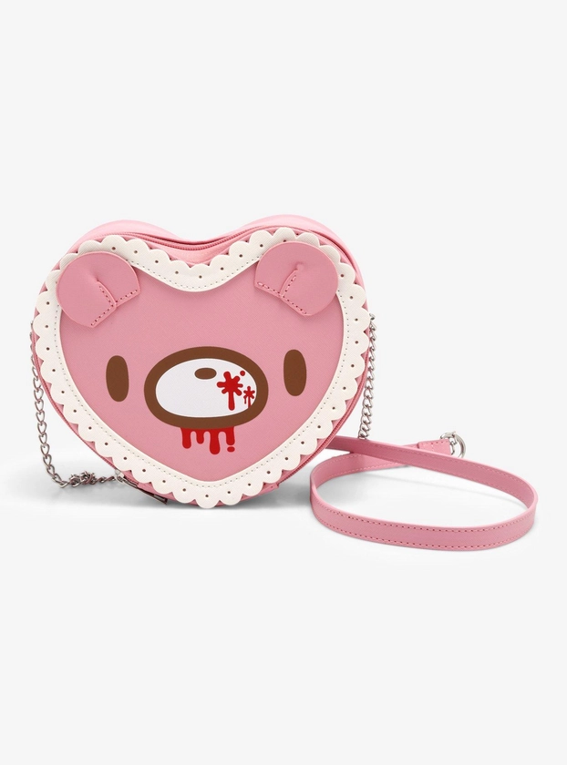 Gloomy Bear Heart Lace Crossbody Bag