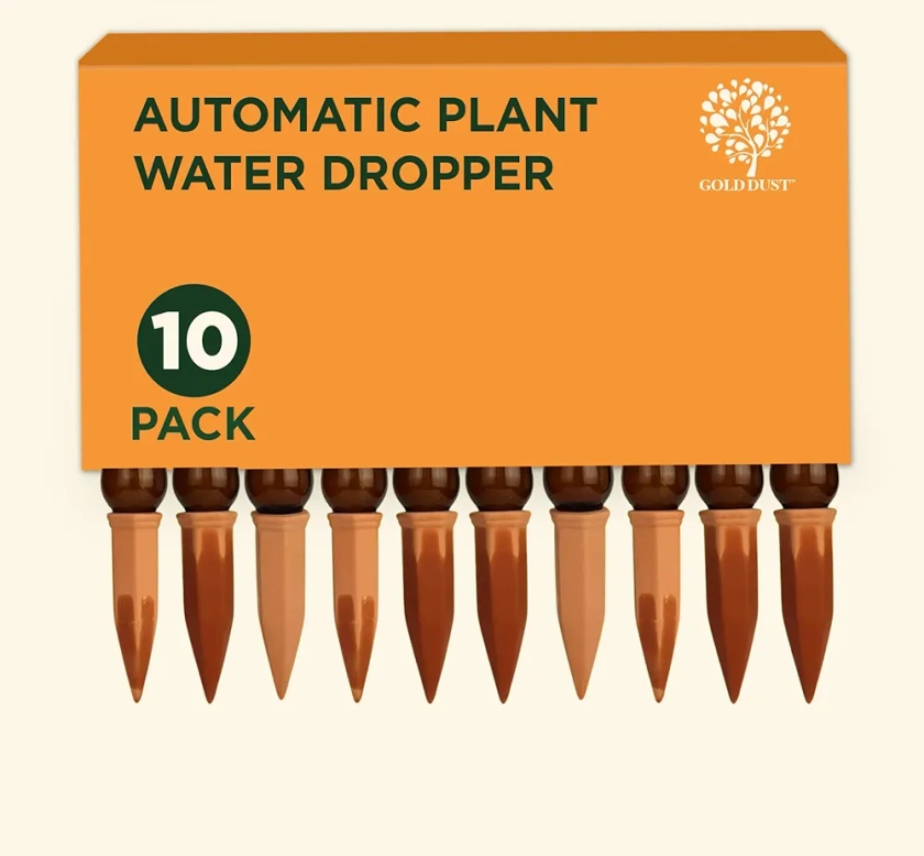 Gold Dust Automatic Plant Water Dropper, Water Dripper For Plants, Self Watering Device For Plants, Vacation Plant Watering Devices, Self Watering Spikes (Terracotta, Pack Of 4) : Amazon.in: Garden & Outdoors