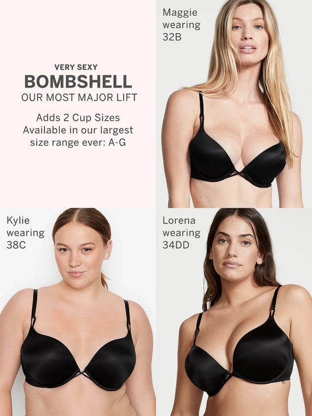 Buy Bombshell Smooth Add-2-Cups Push-Up Bra - Order Bras online 5000000070 - Victoria's Secret US