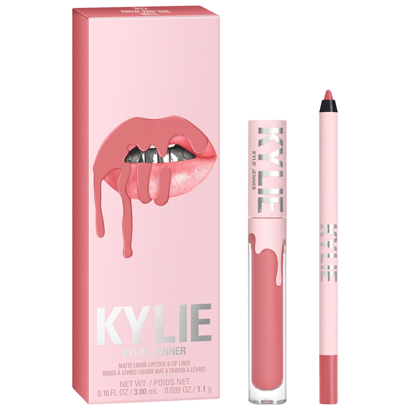 kylie by kylie jenner | Matte Lip Kit Kit Rouge à lèvres mat + Crayon à lèvres - 302 Snow Way Bae - Rose