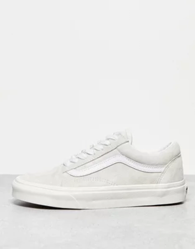 Vans Old Skool trainers in off white suede | ASOS