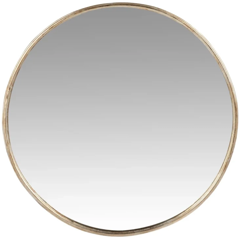 Miroir rond en métal D71 | Maisons du Monde