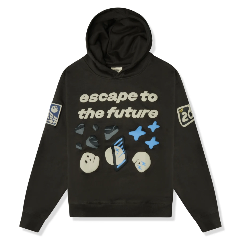 Broken Planet Escape To The Future Soot Black Hoodie | 