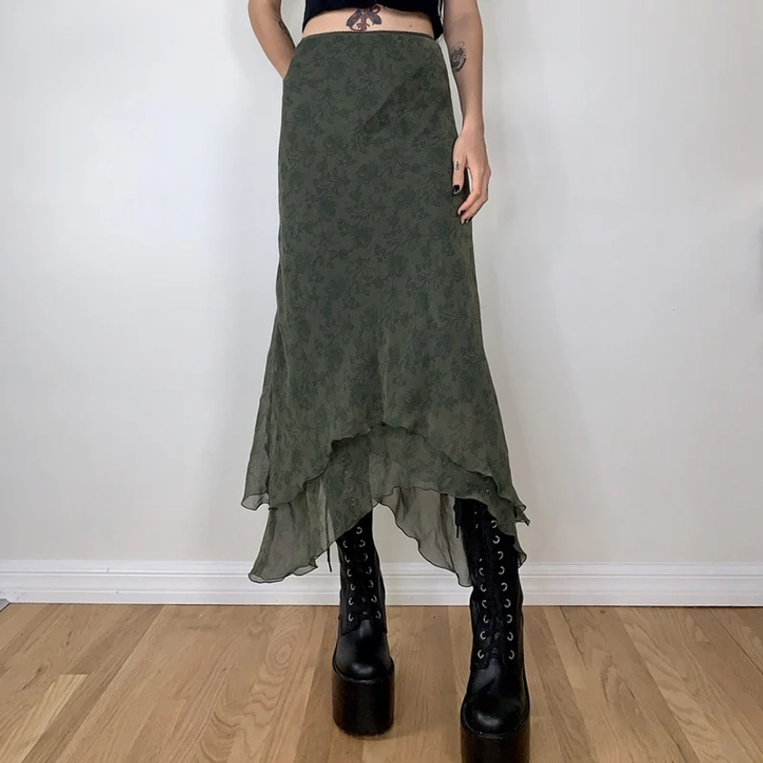 Goblincore High Waist Skirt