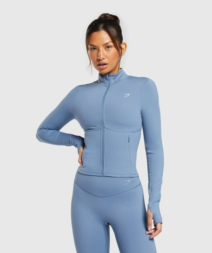 Gymshark Elevate Tracktop - Faded Blue