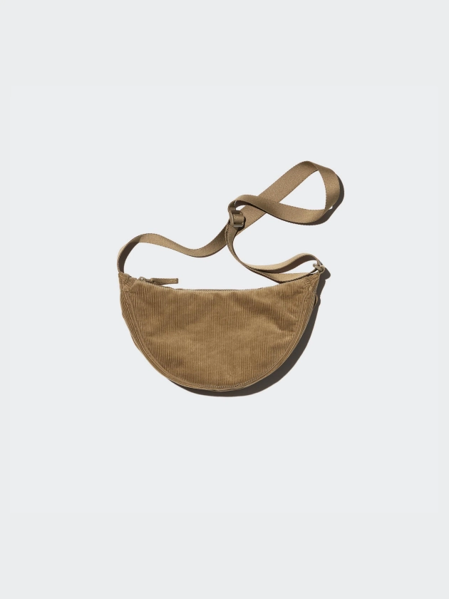 Round Mini Shoulder Bag (Corduroy)