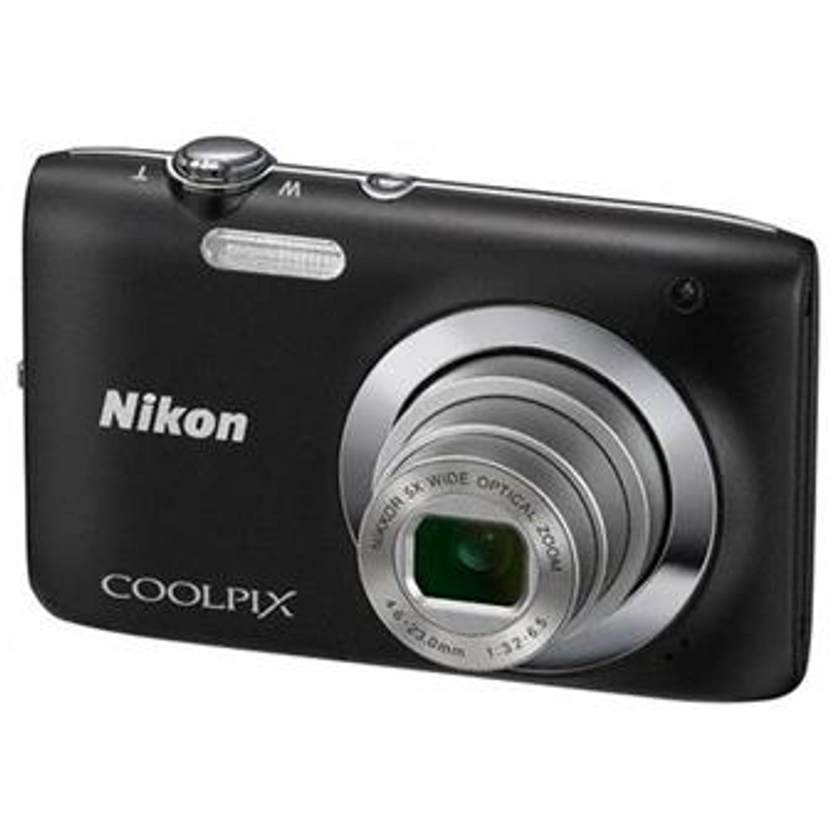 Nikon CoolPix S2600 Noir Envoûtant : Compact numérique Nikon Coolpix S 2600 à visée par Ecran LCD 2,7''- 6,7 cm (230 000 points); Capteur DTC : 14 Mp effectifs; Résolution maxi. 4:3 : 4320 x 3240; Enregistrement vidéo : HD 720p au Format AVI Motion JPEG; Zoom optique Grand angle 5x