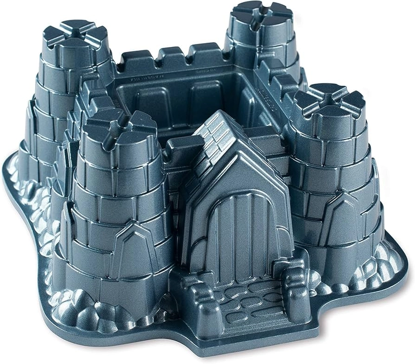 Nordic Ware Castle Bundt Pan, 3D Cast Aluminium Bundt Tin, Bundt Cake Tin for Birthday Cake, Cake Mould Made in the USA, Colour: Blue : Amazon.co.uk: Home & Kitchen