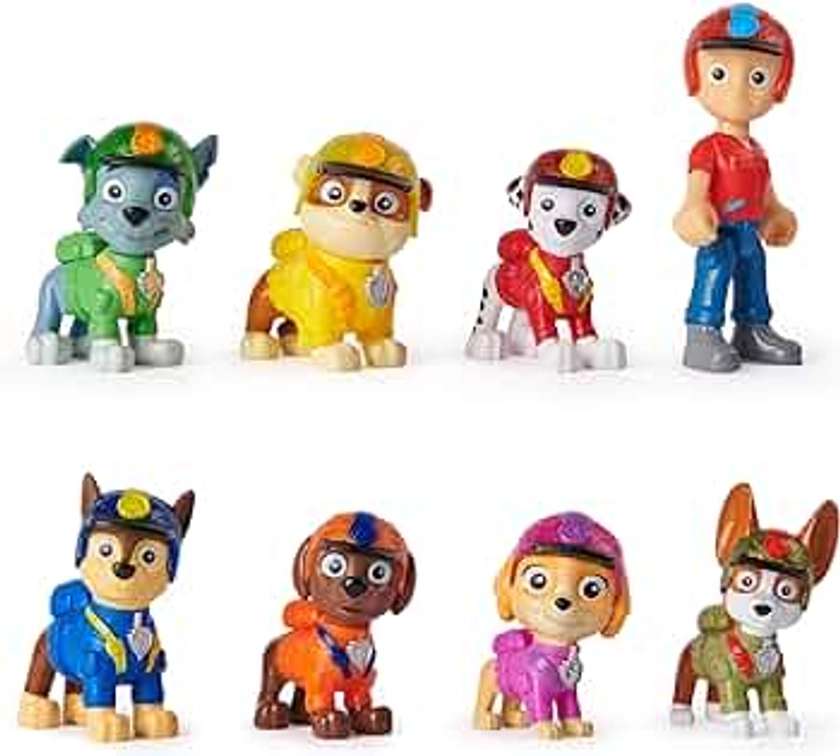 Paw Patrol: Jungle Pups Action Figures Gift Pack, with 8 Collectible Toy Figures, Kids Toys for Boys and Girls Ages 3 and Up