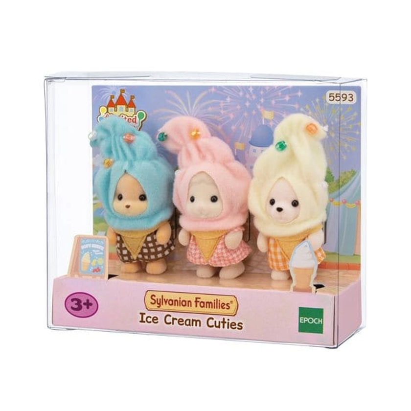 Sylvanian Families - 5593 - Trio de bébés déguisés en crème glacée