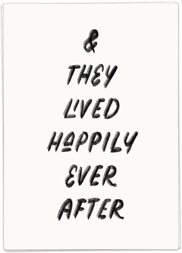 Happily ever after - Kaart Blanche
