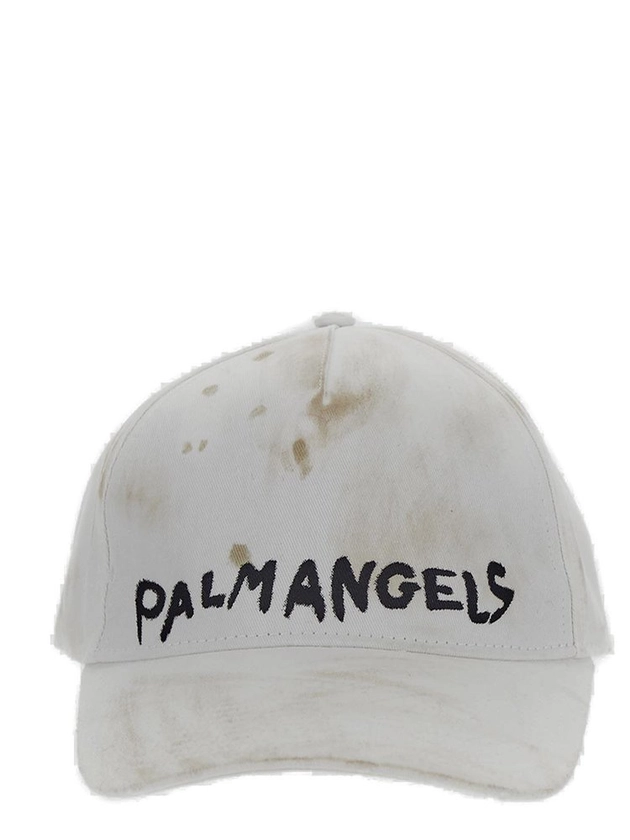 Palm Angels Logo Detailed Baseball Hat