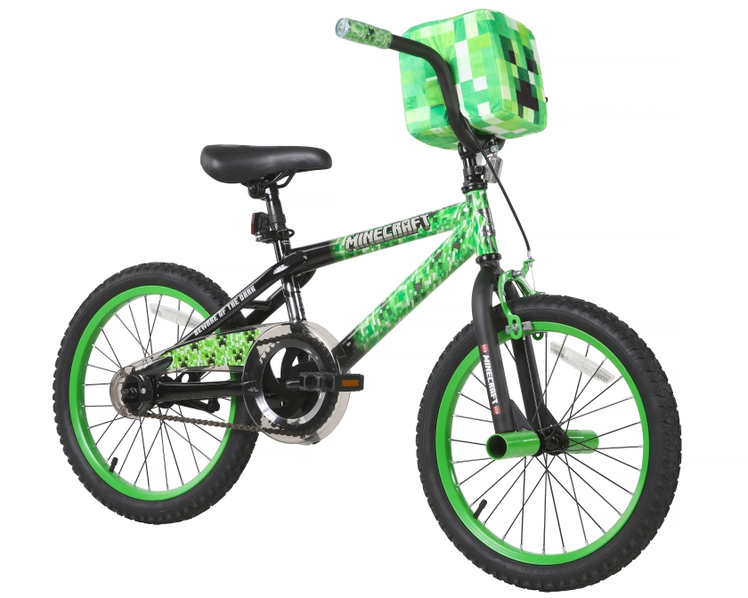 Dynacraft Minecraft 18-Inch Unisex BMX Bike for Child 6-9 Years