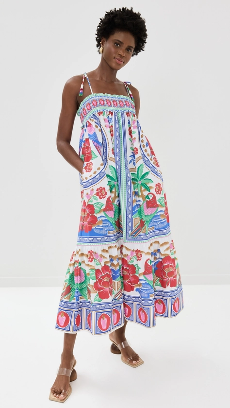 FARM Rio Flowers Beach Off White Maxi Dress | Shopbop