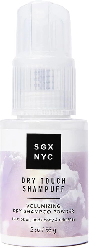 SGX NYC Dry Touch Shampuff - Volumizing Dry Shampoo Powder That Absorbs Excess Oil - Non Aerosol Dry Shampoo - Fresh and Bouncy Hair - 56 g