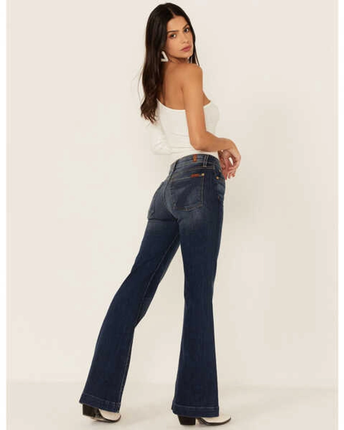 Product Name: 7 For All Mankind Women's Medium Melrose Tailorless Dojo Wide Trouser Leg Jeans