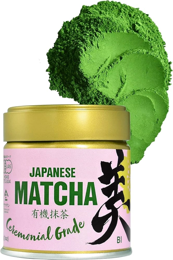 YAMASAN KYOTO UJI Japanese Matcha Green Tea Powder - Ceremonial Grade Matcha - 100％ Authentic Japanese Origin From Uji Kyoto Japan (30g)