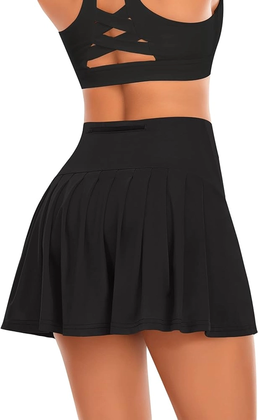 Pleated Tennis Skirts for Women High Waisted Athletic Golf Skorts with Pockets Shorts Running Workout Clothes