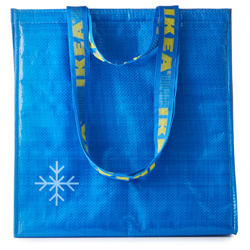 FRAKTA cooler bag, blue, 38x40 cm (15x15 ¾") - IKEA CA