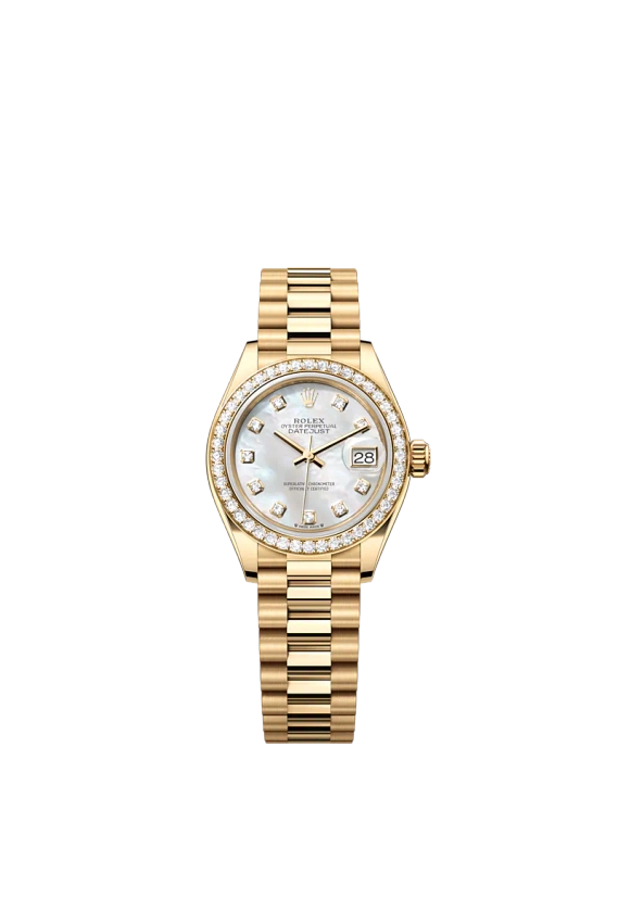 Rolex Lady-Datejust watch: 18 kt yellow gold - m279138rbr-0015