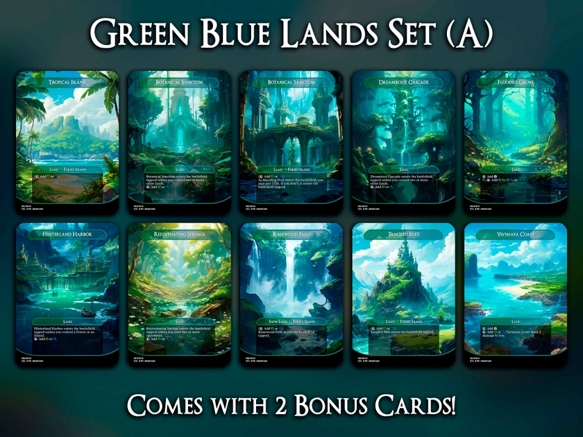 Green Blue Lands Set (A)