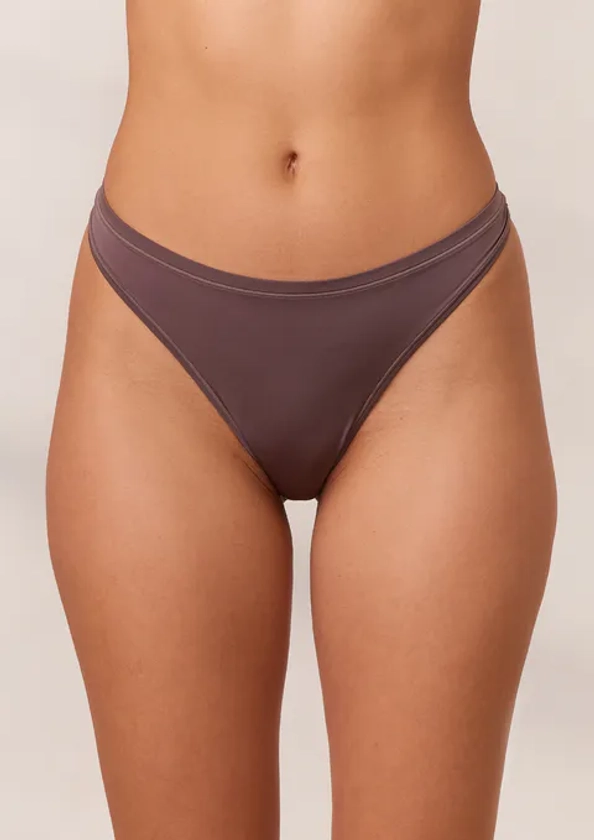 Barely There Thong - Damson